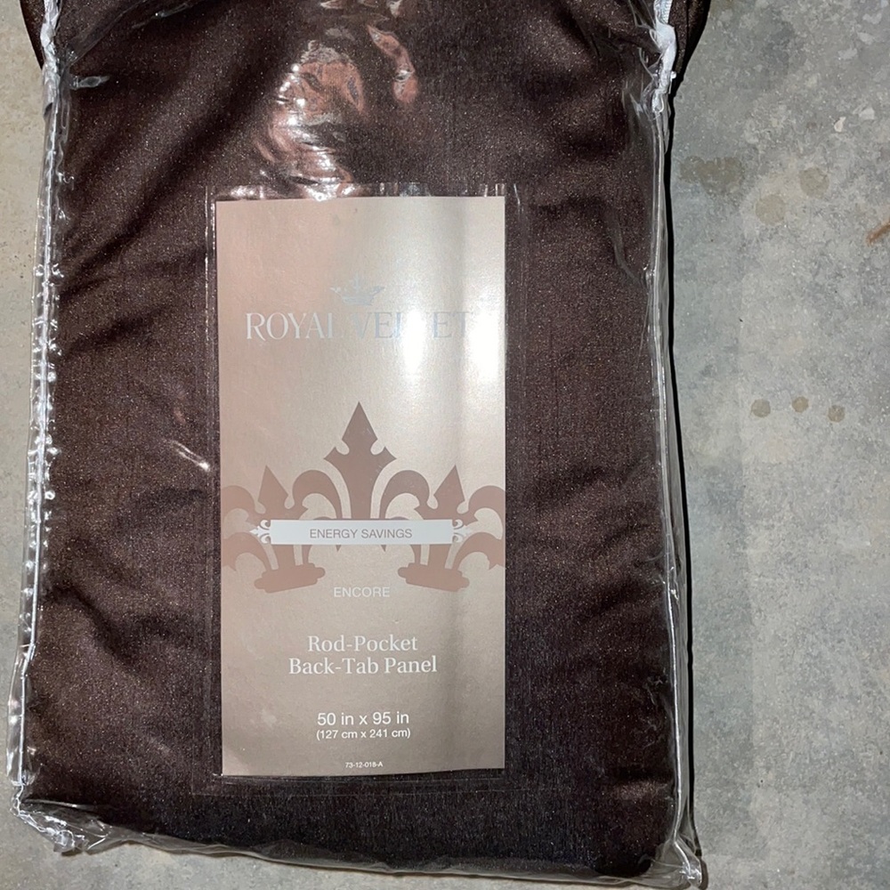 Curtains 50x95 inches - mystique brown color